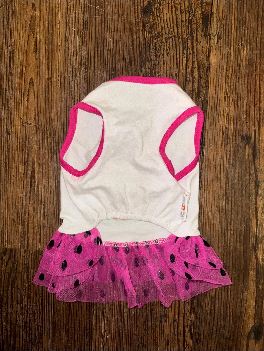 & Other Stories Pink and White 'One in a Melon' Dog Dress